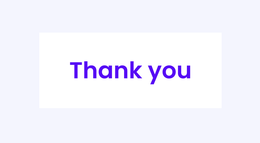 Thank you